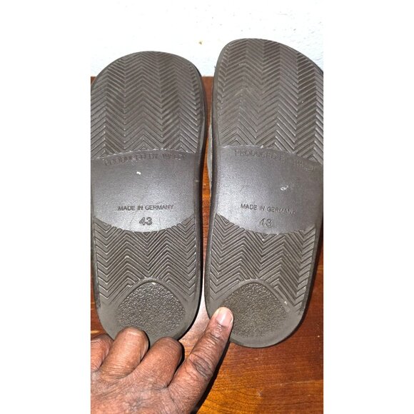 Finn Comfort Women's Taupe Leather Slide Sandals Adjustable Straps Size 43 - Picture 6 of 6